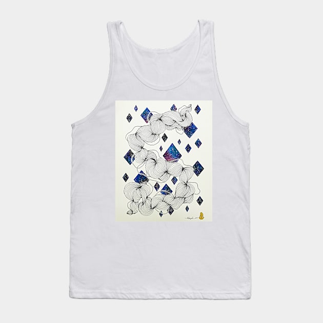 Galaxy Diamonds Tank Top by amyliafaizalart